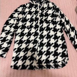 Express Monochrome Houndstooth Jacket